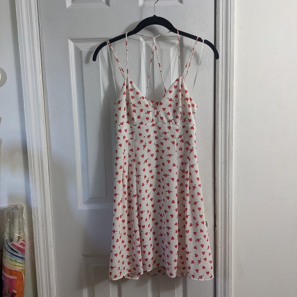 Express Heart Print Dress